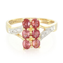 Bague en or et Saphir Padparadscha non chauffé (AMAYANI)
