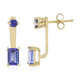 Boucles d'oreilles en or et Tanzanite AAA (de Melo)