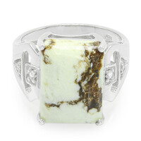 Bague en argent et Magnésite