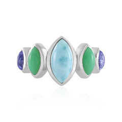 Bague en argent et Larimar (KM by Juwelo)