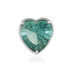 Pendentif en argent et Fluorite verte