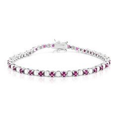 Bracelet en argent et Grenat Rhodolite