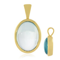 Pendentif en argent et Topaze bleu ciel