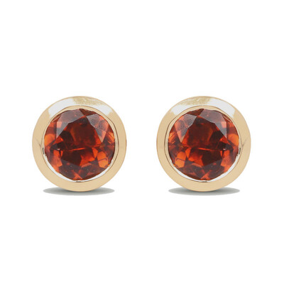 Boucles d'oreilles en or et Tourmaline orange