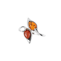 Bague en argent et Ambre baltique