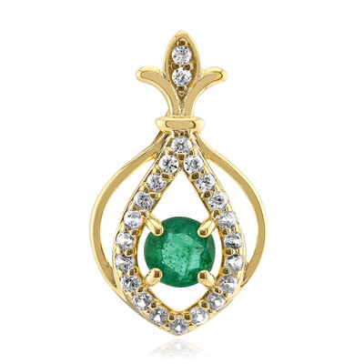 Pendentif en argent et Emeraude de Zambie