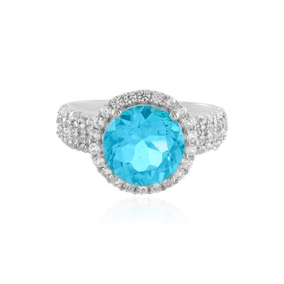 Bague en argent et Topaze Paraiba