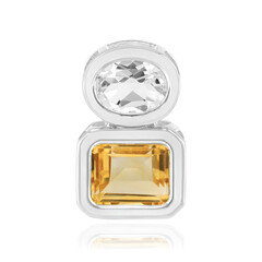 Pendentif en argent et Citrine