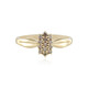 Bague en or et Diamant chocolat I2