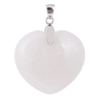 Pendentif en argent et Quartz neige