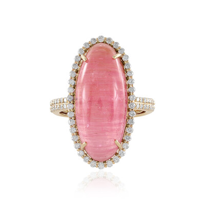 Bague en or et Tourmaline œil-de-chat (de Melo)