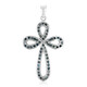 Pendentif en argent et Diamant fantaisie