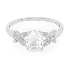Bague en argent et Pétalite