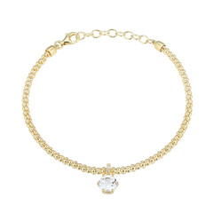 Bracelet en argent et Topaze blanche