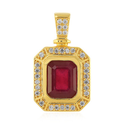 Pendentif en argent et Rubis de Madagascar