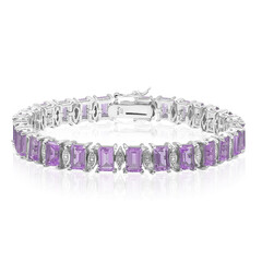 Bracelet en argent et Améthyste