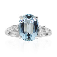 Bague en or et Aigue-Marine du Brésil AAA (CIRARI)
