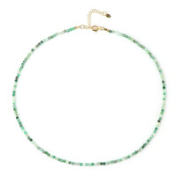 Collier en argent et Emeraude du Brésil