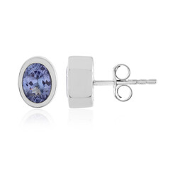 Boucles d'oreilles en argent et Tanzanite