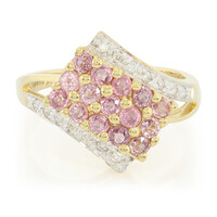 Bague en or et Saphir Padparadscha non chauffé (AMAYANI)