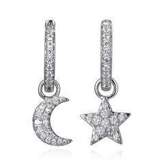 Boucles d'oreilles en argent et Zircon
