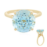 Bague en or et Topaze de Capri (PHANTASIA)
