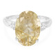 Bague en argent et Quartz rutile (Cheveux de Vénus)