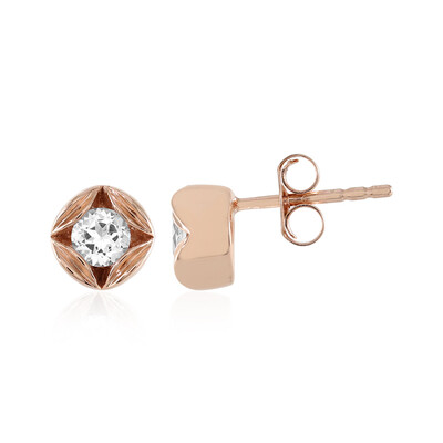 Boucles d'oreilles en argent et Topaze blanche