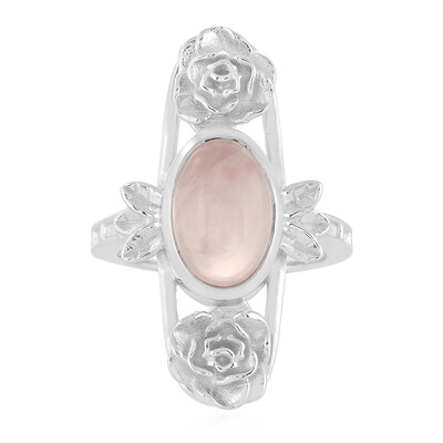 Bague en argent et Quartz rose