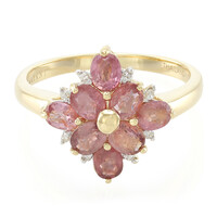 Bague en or et Saphir Padparadscha non chauffé (AMAYANI)