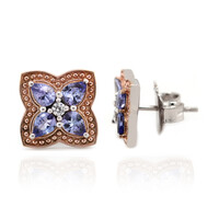 Boucles d'oreilles en argent et Tanzanite (Dallas Prince Designs)
