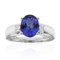 Bague en platine et Tanzanite AAA