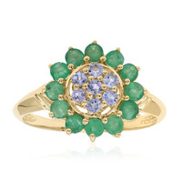 Bague en or et Emeraude du Brésil