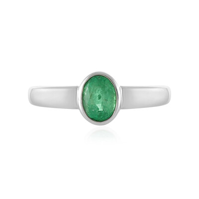 Bague en argent et Emeraude d'Ethiopie