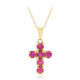 Collier en argent et Rubis de Birmanie