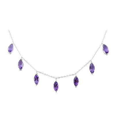 Collier en argent et Améthyste de Zambie (de Melo)