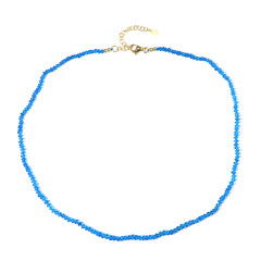 Collier en argent et Apatite bleu néon (Adela Silber)