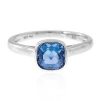 Bague en argent et Fluorite à couleur changeante