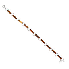 Bracelet en argent et Ambre baltique