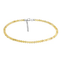 Collier en argent et Quartz rutile (Cheveux de Vénus)