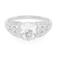 Bague en argent et Pétalite