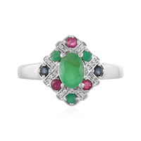 Bague en argent et Emeraude de Socoto