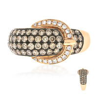Bague en or et Diamant chocolat SI2