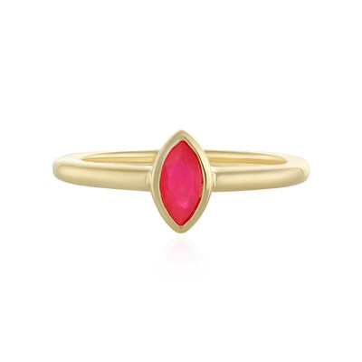Bague en argent et Opale rose d'Éthiopie