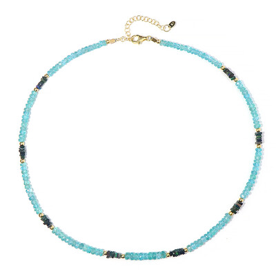 Collier en argent et Apatite bleue