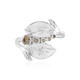 Bague en argent et Diamant champagne I3 (de Melo)