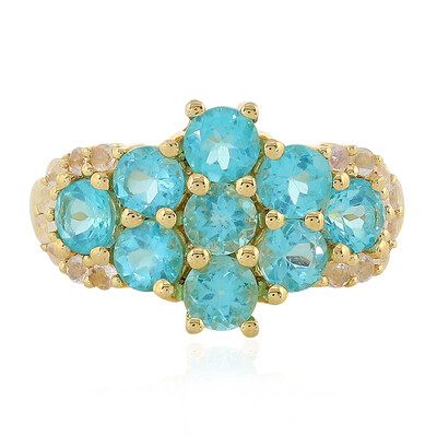 Bague en argent et Apatite bleue