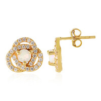Boucles d'oreilles en argent et Opale Welo