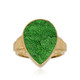 Bague en argent et Uvarovite