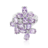 Bague en argent et Améthyste